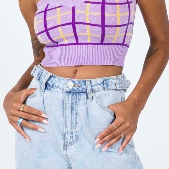 NWT Princess Polly Jalena Organic Cotton Adjustable Straight Jeans 4 - Picture 4 of 8